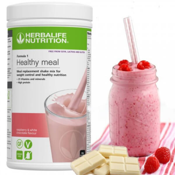 F1 Shake Raspberry & White Chocolate Free from Gluten, Soy and Lactose